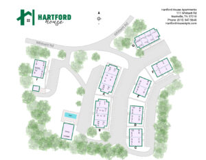 Hartford House site map